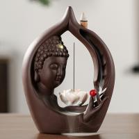 Backflow Incense Burner Purple Clay handmade for home and office & durable Sold By PC