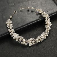 Headband Zinc Alloy with Shell & Crystal & Plastic Pearl fashion jewelry & for woman nickel lead & cadmium free 350mm Sold By PC