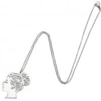 Titanstahl Halskette, plattiert, Modeschmuck & für Frau, keine, 30x30mm, verkauft per ca. 17.72 ZollInch Strang