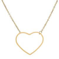 Stainless Steel Jewelry Necklace, 304 Stainless Steel, with 5cm extender chain, Geometrical Pattern, Vacuum Ion Plating, Different Shape for Choice & for woman & hollow, golden, Length:43 cm, Sold By PC