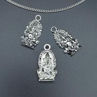 Zinc Alloy Pendants silver color plated durable & DIY silver color nickel lead & cadmium free Approx Sold By Bag