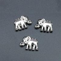 Tibetan Style Animal Pendants, Elephant, antique silver color plated, durable & DIY, nickel, lead & cadmium free, 17x12mm, Approx 100PCs/Bag, Sold By Bag