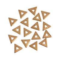 Brass Jewelry Pendants, Triangle, DIY & hollow, 6.30x1mm, Sold By PC