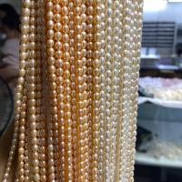 Cultured Rice Freshwater Pearl Beads, DIY, more colors for choice, 4.5mm, Sold Per Approx 15 Inch Strand