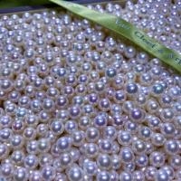 Natürliche Süßwasser, lose Perlen, Natürliche kultivierte Süßwasserperlen, DIY & verschiedene Größen vorhanden, weiß, 30PCs/Tasche, verkauft von Tasche