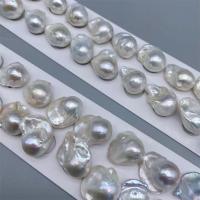 Barok ferskvandskulturperle Beads, Ferskvandsperle, du kan DIY, hvid, 15-16mm, Solgt af PC