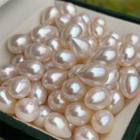 Natural Freshwater Pearl Loose Beads, Teardrop, DIY, pink, 6.5-7mm, Sold By PC