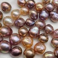 Natural Freshwater Pearl Loose Beads, DIY, multi-colored, 10-13mm, Sold By PC
