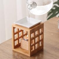 Porcelain Aromatherapy Essential Oil Diffuser with Phyllostachys Pubescens Carved for home and office & durable  Sold By Set
