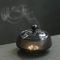 Porcelain Incense Burner, handmade, for home and office & durable & with LED light, more colors for choice, 115x75mm, Sold By PC