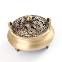 Brass Incense Burner, half handmade, for home and office & durable & different styles for choice, nickel, lead & cadmium free, 118x86mm, Sold By PC