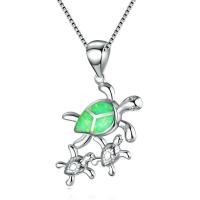 Tibetan Style Jewelry Necklace, with Opal, Turtle, fashion jewelry & for woman, more colors for choice, nickel, lead & cadmium free, Length:Approx 17.72 Inch, Sold By PC
