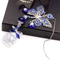 Hanging Ornaments Zinc Alloy with Crystal antique silver color plated nickel lead & cadmium free Sold By PC