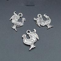 Tibetan Style Animal Pendants, antique silver color plated, durable & break proof & DIY, nickel, lead & cadmium free, 20x19mm, Approx 100PCs/Bag, Sold By Bag