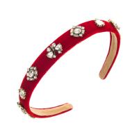Hair Bands Cloth fashion jewelry & with rhinestone Sold By PC