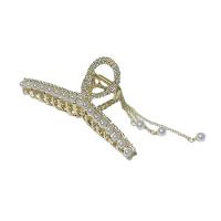 Hair Claw Clips Zinc Alloy with Plastic Pearl fashion jewelry & enamel & with rhinestone nickel lead & cadmium free Sold By PC