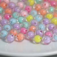 Gyöngy gyöngy Akril gyöngyök, Kerek, DIY, kevert színek, 12mm, Kb 550PC-k/Bag, Által értékesített Bag