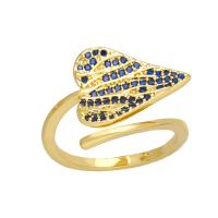 Sześciennych cyrkon Brass Ring Finger, Mosiądz, biżuteria moda & mikro utorować cyrkonia, dostępnych więcej kolorów, bez zawartości niklu, ołowiu i kadmu, 16mm, średnica wewnętrzna:około 17mm, sprzedane przez PC