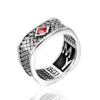 Partículas de acero anillo, diverso tamaño para la opción & para hombre & con diamantes de imitación, más colores para la opción, tamaño:7-12, Vendido por UD