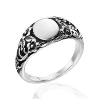 Partículas de acero anillo, Vintage & diverso tamaño para la opción & para hombre, color original, tamaño:7-13, Vendido por UD