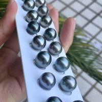 Akoya saothraithe Farraige Pearl Oyster Beads, Akoya saothraithe Pearls, DIY, dubh, 10-11mm, Díolta De réir PC