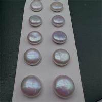 Barock odlad sötvattenspärla pärlor, Freshwater Pearl, DIY & inget hål, vit, 12-14mm, Säljs av Par