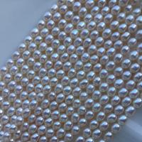 Perlas Arroz Freshwater, Perlas cultivadas de agua dulce, Bricolaje, Blanco, 4-5mm, Vendido para aproximado 15 Inch Sarta