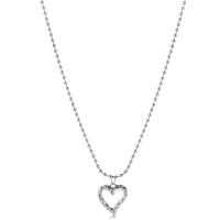 Zinc Alloy Jewelry Necklace with 5.5cm extender chain silver color plated fashion jewelry & for woman silver color 25mm Length 42.5 cm Sold By PC
