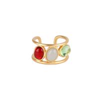 Cink Alloy Finger Ring, s Lampwork, modni nakit & za žene, nikal, olovo i kadmij besplatno, Prodano By PC