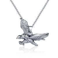 Stainless Steel Jewelry Necklace, 304 Stainless Steel, Eagle, polished, fashion jewelry & Unisex, 24.50x34x3.50mm, Sold Per Approx 21.65 Inch Strand