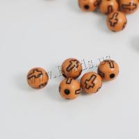 Perles acryliques mixtes, Acrylique, Rond, DIY, brun, 10mm, Environ 930PC/sac, Vendu par sac