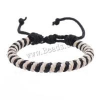 Fashion Create Wax Cord Bracelets, handmade, vintage & adjustable & for man, more colors for choice, Length:Approx 18-23 cm, Sold By PC