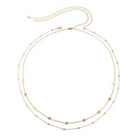 Body Chain Smycken, Mässing, 2 stycken & för kvinna, fler färger för val, nickel, bly och kadmium gratis, Längd Ca 29.5 inch, Säljs av Ställ