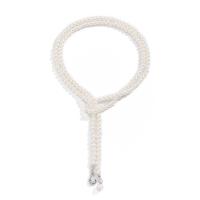 Plastik-Perlenkette, Kunststoff Perlen, handgemacht, Modeschmuck & für Frau, weiß, Länge:ca. 37 ZollInch, verkauft von PC