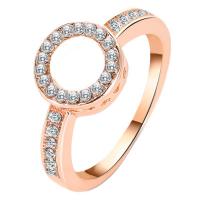 Ring Finger mosiądz, Powlekane, biżuteria moda & dla kobiety & z kamieniem, dostępnych więcej kolorów, rozmiar:7, sprzedane przez PC