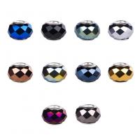 Fashion Glass Beads, plated, fashion jewelry & for woman, mixed colors, 160x100mm, Hole:Approx 5mm, 100PCs/Box, Sold By Box