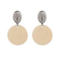 Zinc Alloy Drop Earrings plated fashion jewelry & for woman two different colored Sold By Pair