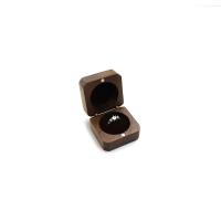Wood Ring Box Walnut wood portable & durable Sold By PC