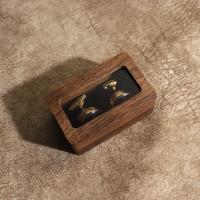 Multifunctional Jewelry Box, Walnut wood, Rectangle, durable, 70x45x31mm, Sold By PC
