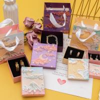Κοσμήματα Gift Box, Χαρτόνι, διαφορετικό χρώμα και σχέδιο για την επιλογή & διαφορετικό μέγεθος για την επιλογή, Sold Με PC