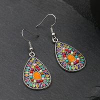 Tibetan Style Drop Earrings, plated, fashion jewelry & different styles for choice & for woman & enamel, nickel, lead & cadmium free, Sold By Pair