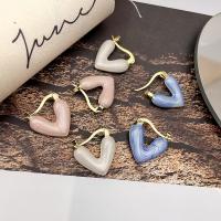 Brass Leverback Earring fashion jewelry & for woman & enamel nickel lead & cadmium free 20mm Sold By Pair