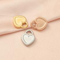 Stainless Steel Heart Pendants, 304 Stainless Steel, Vacuum Ion Plating, fashion jewelry & DIY, more colors for choice, 14.30x18mm, Sold By PC