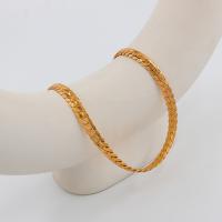Edelstahl Schmuck Halskette, 304 Edelstahl, plattiert, Modeschmuck, Goldfarbe, Länge:60 cm, verkauft von PC