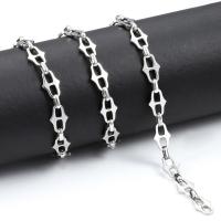 Nehrđajući čelik nakit lanac, 304 nehrđajućeg čelika, možete DIY, izvorna boja, 13.50x8.50mm, Prodano By m
