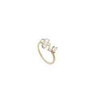 Brass δάχτυλο του δακτυλίου, Ορείχαλκος, επίχρυσο, κοσμήματα μόδας & μικρο ανοίξει κυβικά ζιρκονία & για τη γυναίκα, χρυσαφένιος, νικέλιο, μόλυβδο και κάδμιο ελεύθεροι, Sold Με PC