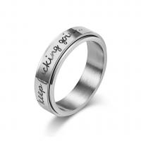 Titantium Steel finger ring, Titan Stål, mode smycken & polerad & olika storlek för val & för kvinna, fler färger för val, nickel, bly och kadmium gratis, 8mm, Säljs av PC