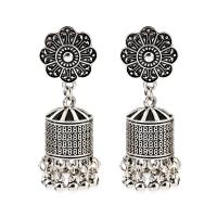 Tibetan Style Drop Earrings, plated, fashion jewelry & folk style & for woman & enamel, more colors for choice, nickel, lead & cadmium free, 54x19mm, Sold By Pair