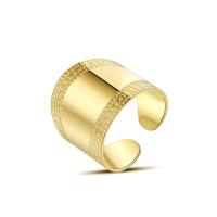 Stainless Steel Finger Ring 316 Stainless Steel Vacuum Ion Plating fashion jewelry & for woman golden nickel lead & cadmium free 19.90mm Sold By PC