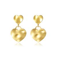 Stainless Steel Drop Earring, 316 Stainless Steel, Vacuum Ion Plating, fashion jewelry & for woman, golden, nickel, lead & cadmium free, 40.90x24.20mm, Sold By Pair